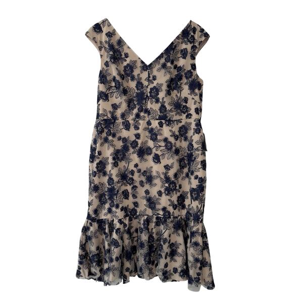 Gal Meets Glam Colection Rosemary Midi Dress Women's Size 20 Floral Embroidered - Picture 3 of 15